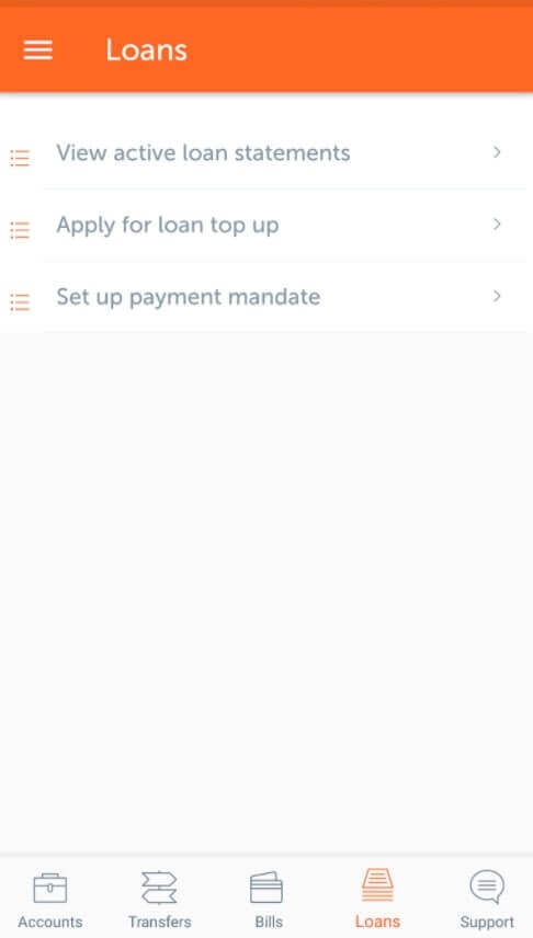 Page financials app