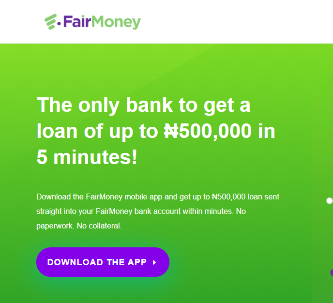 loan app in Nigeria - FairMoney