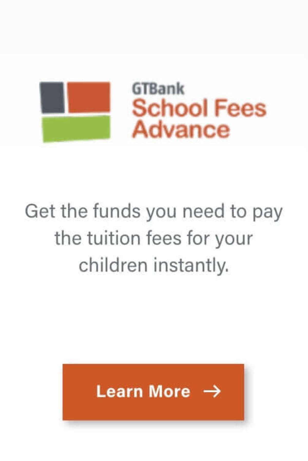 GTbank Student Loan