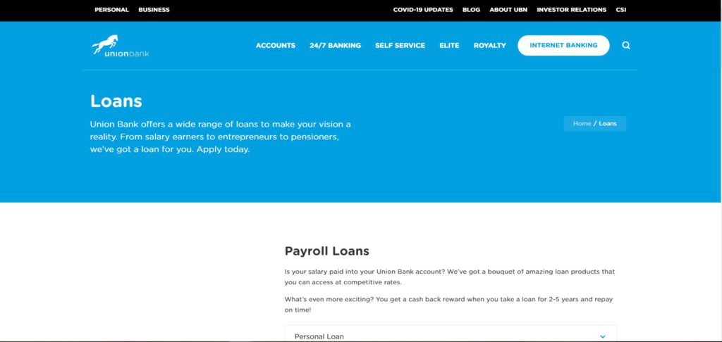 Union Bank Loans